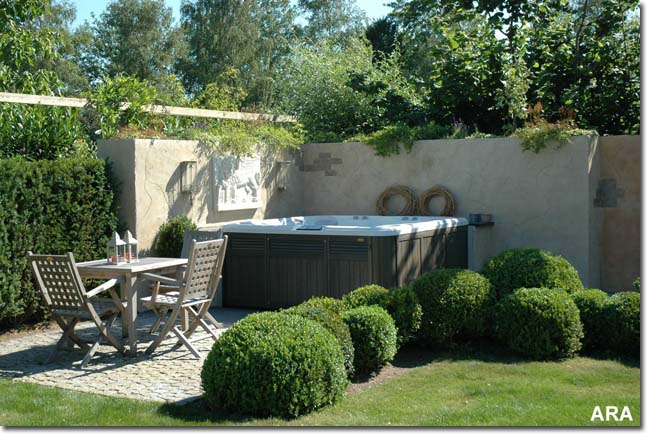 Adding some landscaping around your hot tub