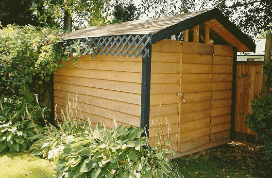 Picture of a gabled roof garden shed