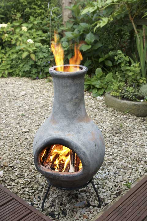 Description of the 3 common chiminea fireplaces and what you can burn in them.